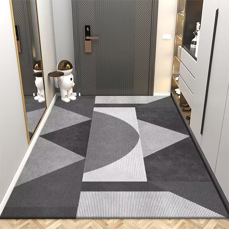 Modern Indoor Rug Rectangle Geometric Print Area Rug Non-Slip Backing Rug