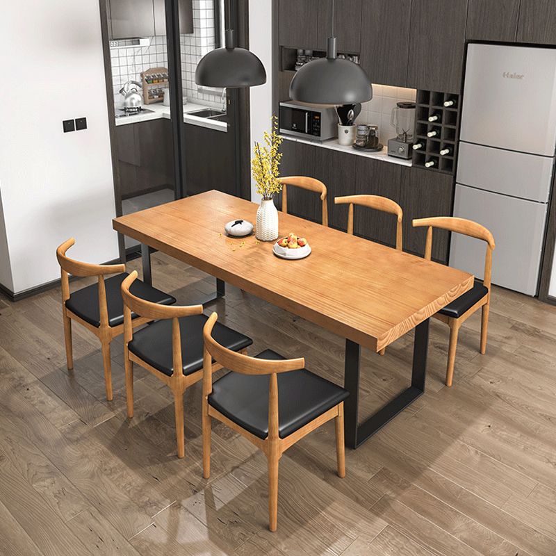 Modern 1/4/5/7 Pieces Dining Set Rectangle Solid Wood Dining Table Set