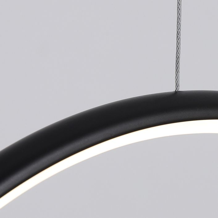 Metal Linear Shade Island Pendant Postmodern Style 1 Light Island Lighting for Living Room