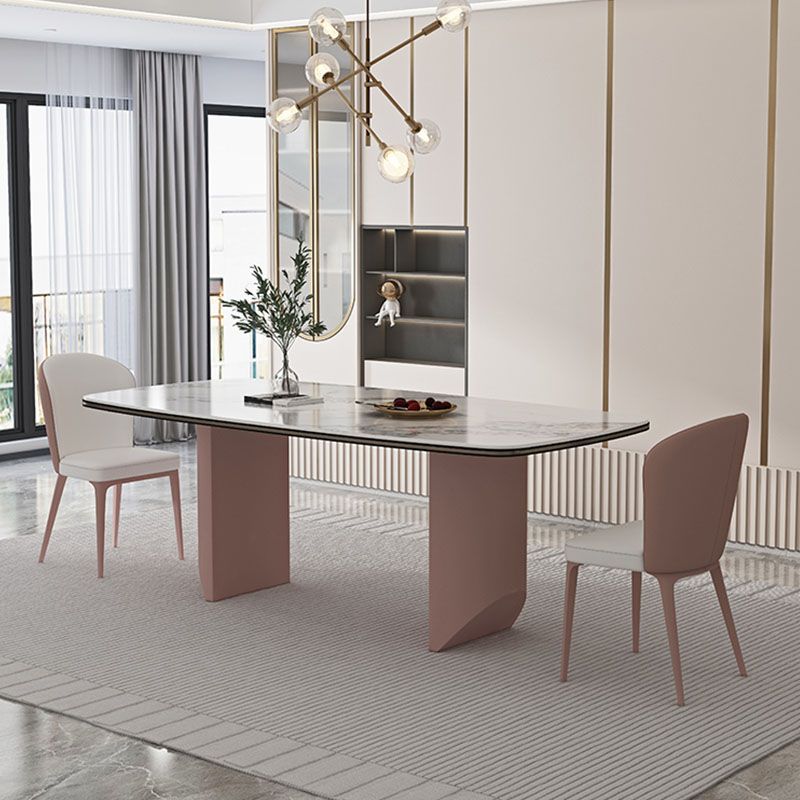 Contemporary Dining Side Chair Faux Leather Dining Side Chair for Indoor