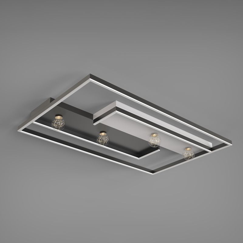 Dispositivo de luz de techo de minimalismo de LED de metal de montaje al cuadrado para dormitorio