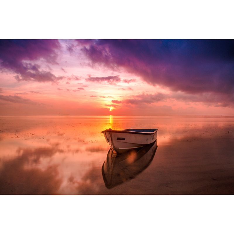 Modern Style Photography Mural Wallpaper Setting Sun Indoor Wall Mural