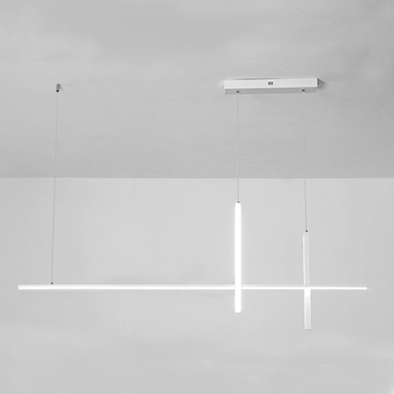 Minimalism Contemporary Style Island Pendants Metal LED Island Chandelier Light for Dining Room