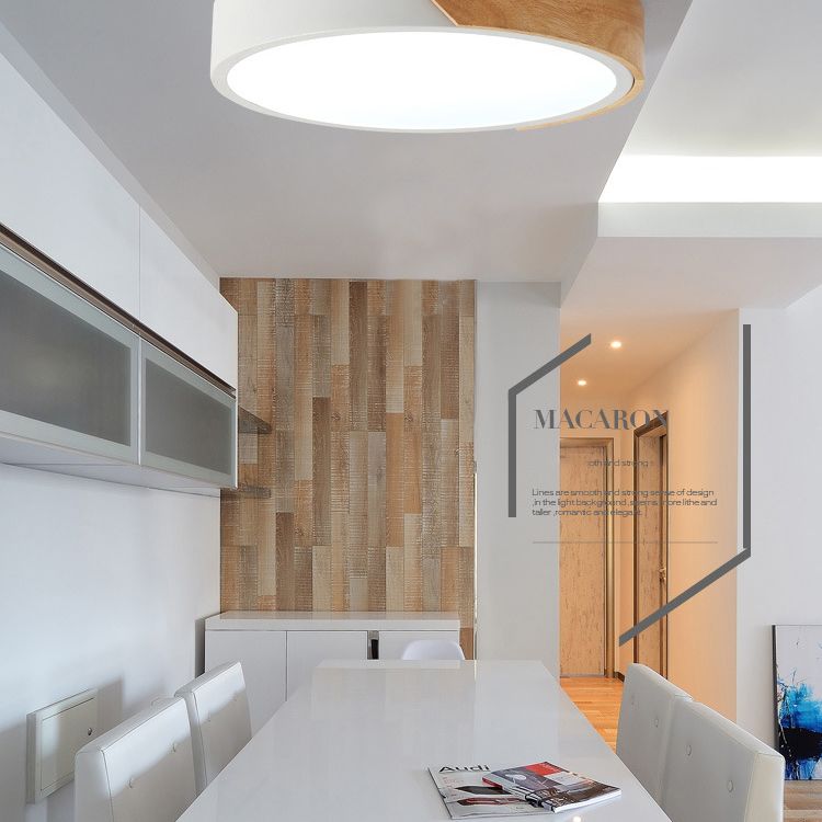 1-Light Acrylic Flush Mount Ceiling Light Round Modern Style Flush Mount Lighting