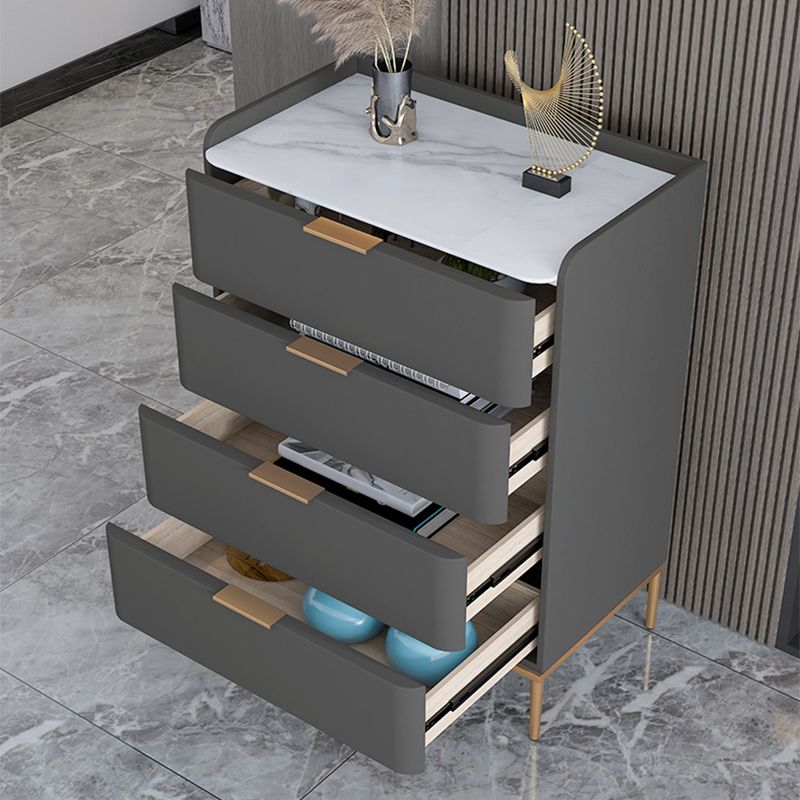 15.74" Wide Solid Wood Accent Chest with Drawers and Straight Legs Chest