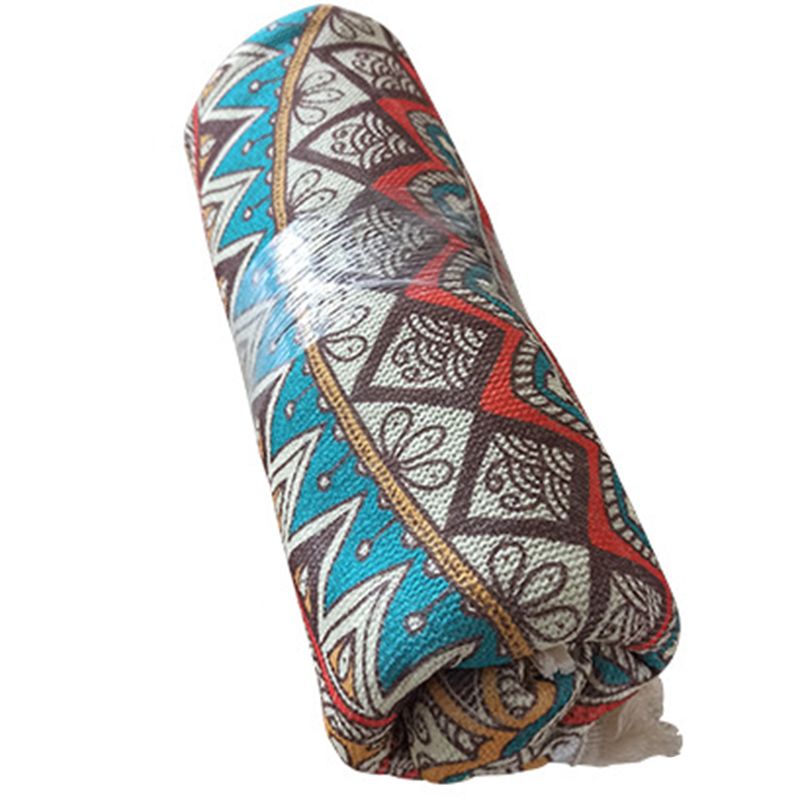 Mehrfarbiger Wohnzimmer rund Teppich Nostalgie-Teppichpolyester Teppich mit Rutschtraining