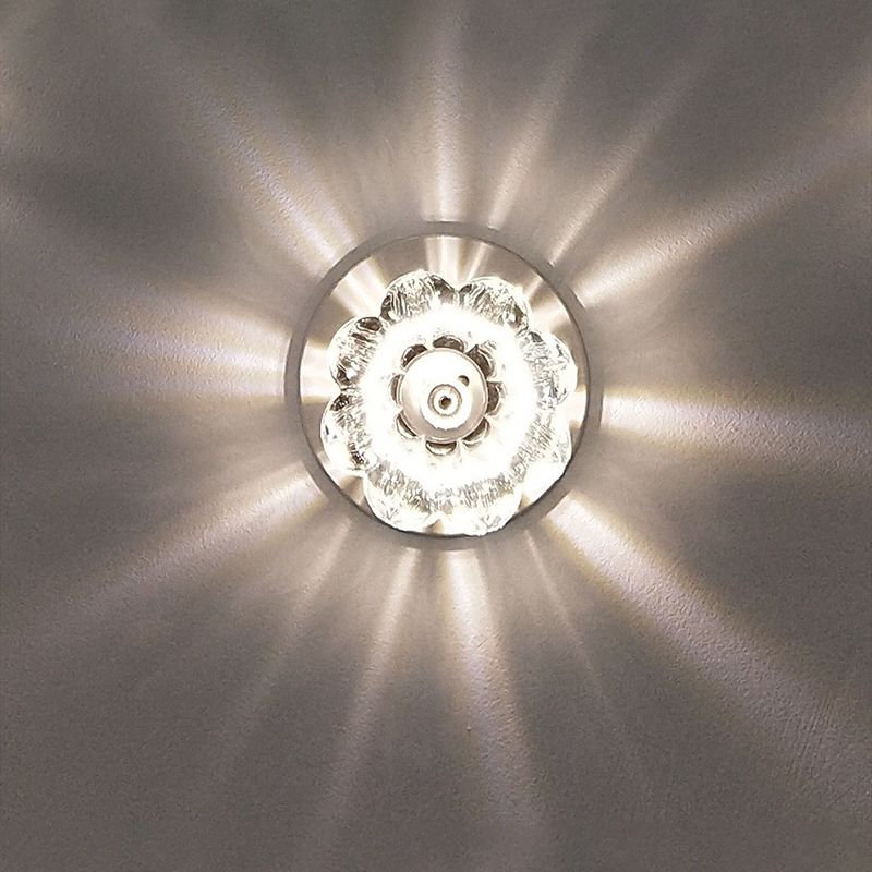 Floweret Plafond Gemonteerde Armatuur Moderne Helder Crystal LED Flush Light voor Corridor