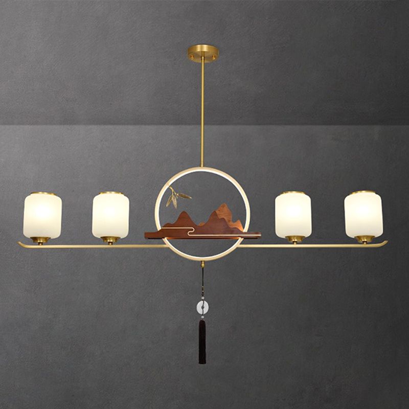 Luces colgantes de cocina contemporáneos Cilíndrico 5 Luz de luz Luz de luz accesorios