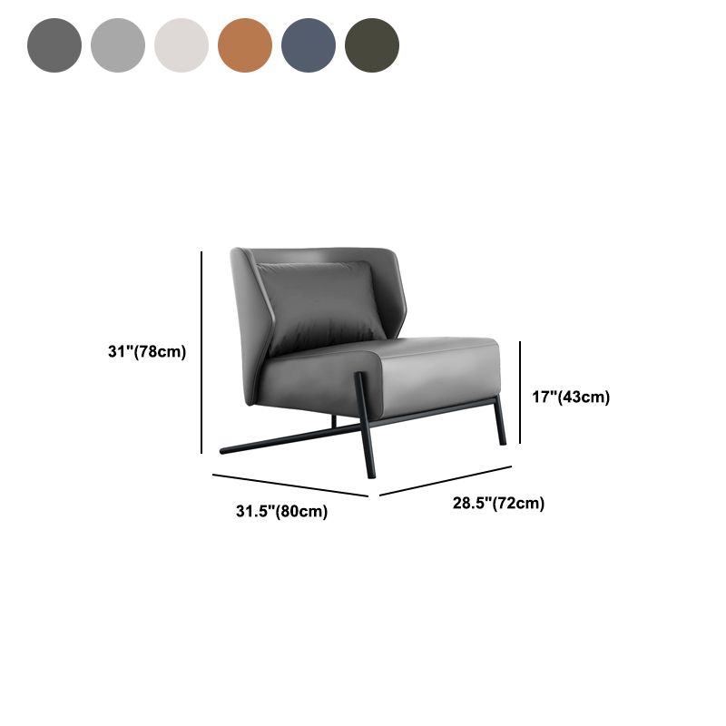 28.3"Wide Tight Back Armless Single Lounge Chair for Bedroom