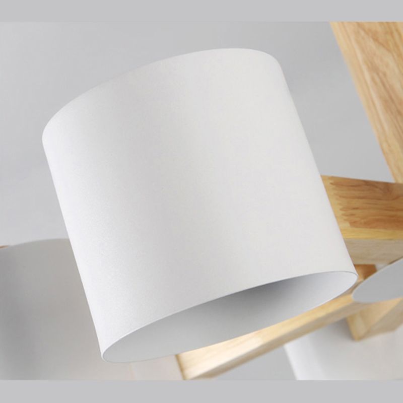 Metal Cylinder Chandelier Pendant Light Simple Style Pendant Chandelier for Living Room