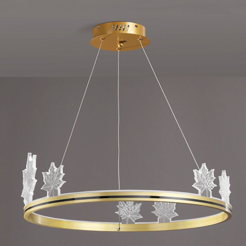 Lustres modernes en forme ronde lumineuses en métal 8 lustres d'éclairage clair léger