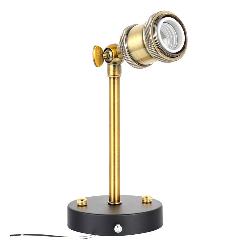 American Retro Industrial Style Armed Wall Sconce Lights 1Light Metal Sconces