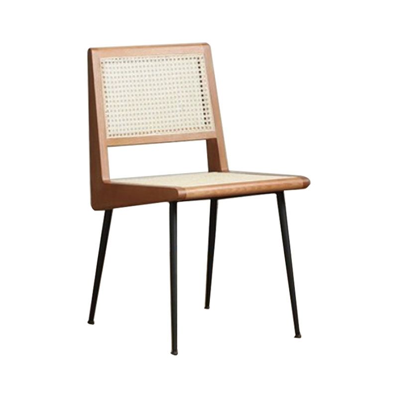 Modern Style Rattan Side Chair Cane Back Dining Side Chair for Dining Room