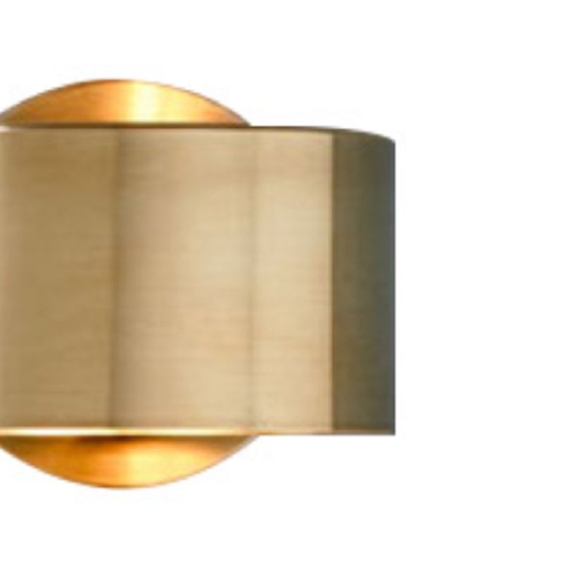 Gold Wall Lamp 1-Light Wall Mount Lamp with Metal Shade for Bedroom