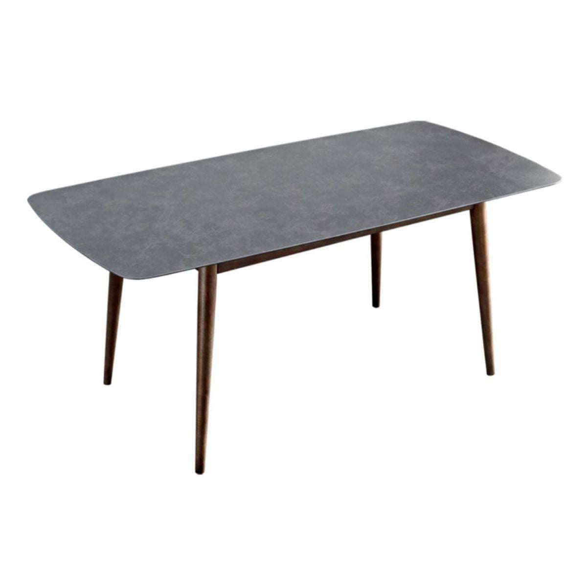 Stile contemporaneo Home Sinterizzato Sinterizzato Tavolo da pranzo Tavolo a forma di rettangolo con 4 gambe Base