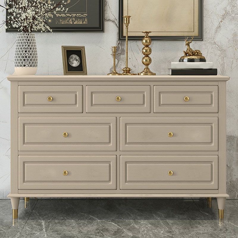 Glam Horizontal Storage Chest Bedroom 16.2" Wide Wooden Chest with Drawers