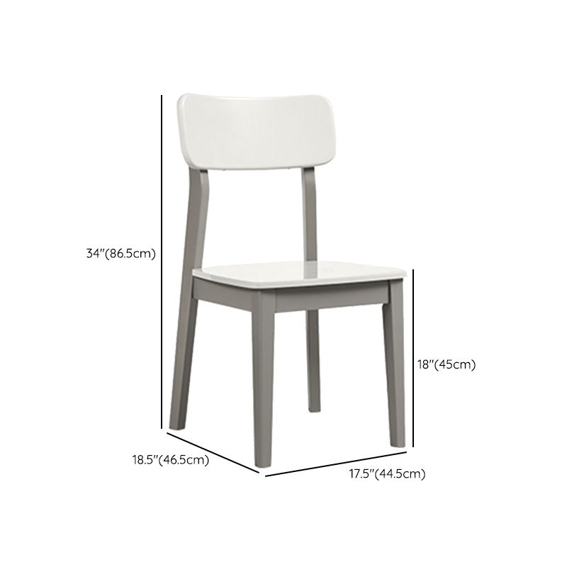 White Rectangular Dinette Table Set 1/5 Pieces Modern Dining Set