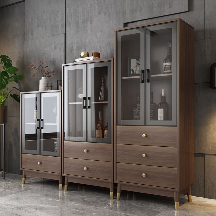 Glam Style Cupboard Artificial Wood Frame Kitchen Sideboard for Dining Room