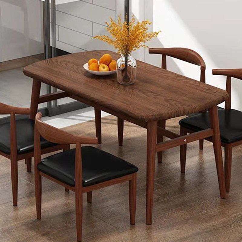 Modern Style Wood Dining Table 4 Legs Dining Table for Dining Room