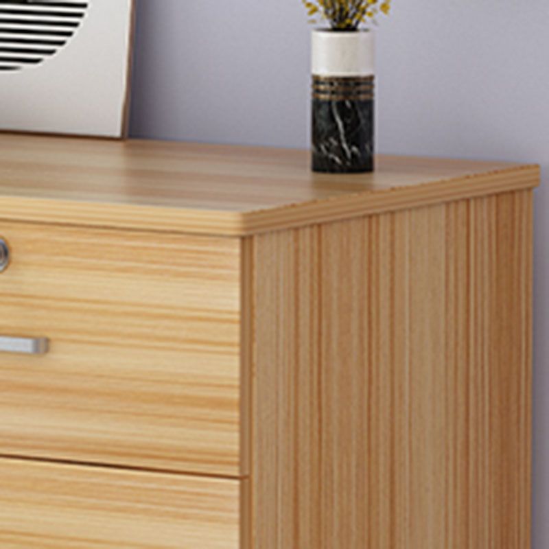 Contemporary Bedroom Engineered Wood Storage Chest Bedroom Chest with Drawers
