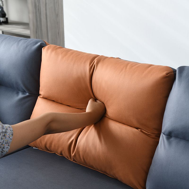 Modern Right Hand Facing Sofa Square Arm Modular Sectional with for Four People