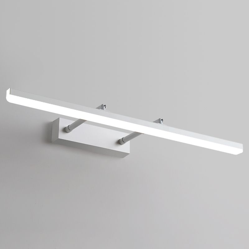 Luminaires de vanité LED linéaire moderne LEGLATES ÉCLAIRAGE VANIQUE AVEC OBEI AUCURS ACRYLIQUE