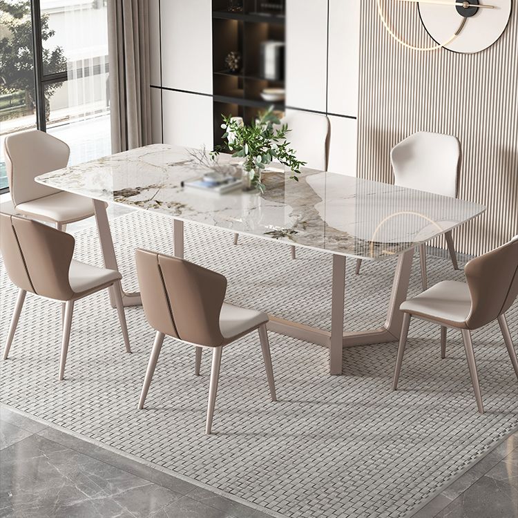 Modern 1/4/5/7 Pieces Dining Set Sintered Stone Dining Table Set