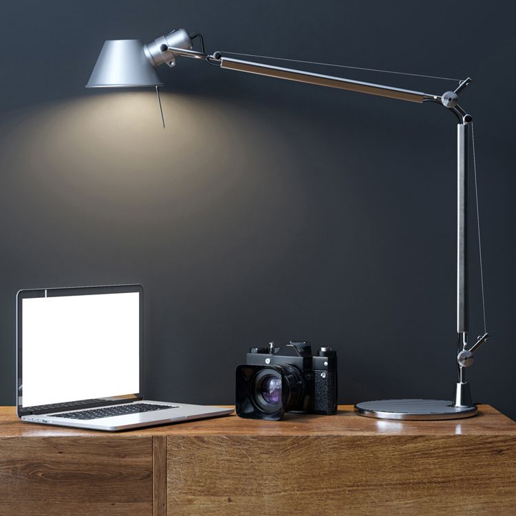 Bell-shaped Adjustable Mechanical Desk Lamp Modern Table Lamp for Bedroom