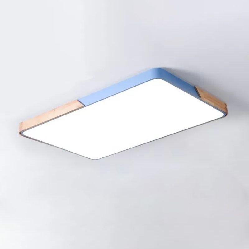 Geometrical Flush Mount Light Fixtures Modern Wood Flush Chandelier