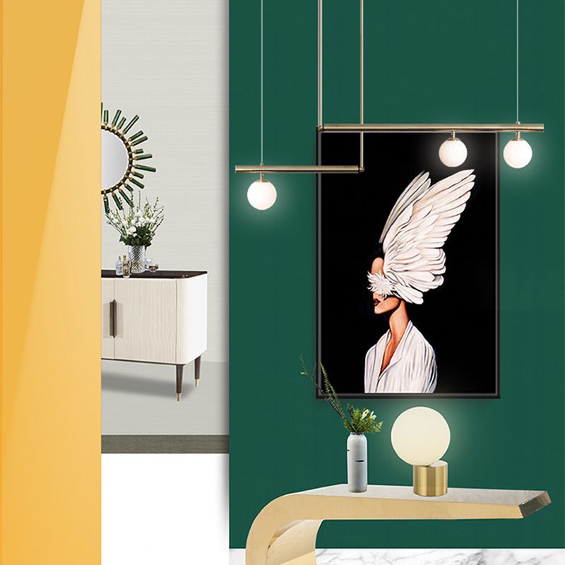 Modern Simplicity Pendant Lighting Globe Glass Island Lighting for Dining Room