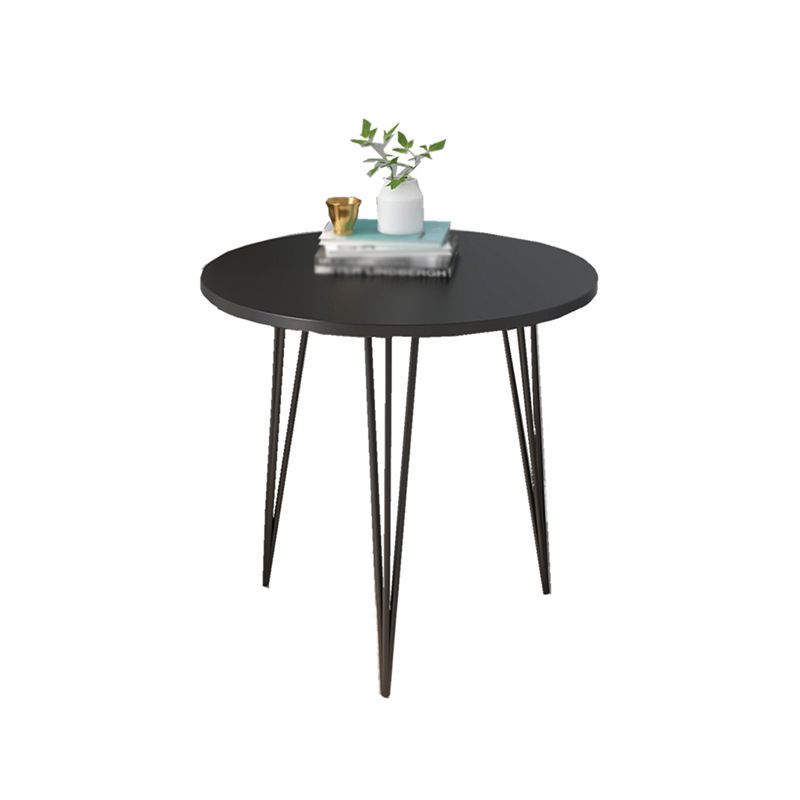 3 Legs Steel End Table Wood Round Side Table for Loving Room