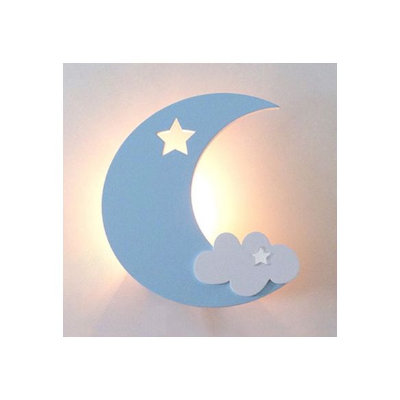 Crescent Cloud Child Schlafzimmer Wandleuchte Acryl -Cartoon -Energieeinsparung LED Wandlampe