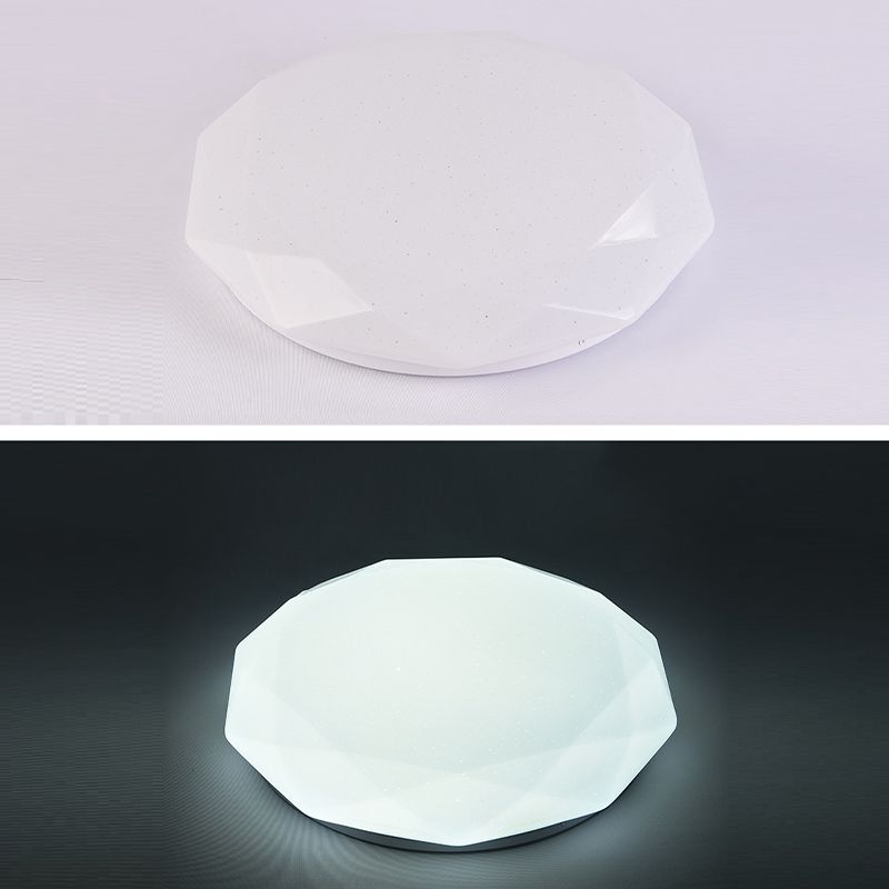 White LED Ceiling Light Modern Ceiling Mount Light with Acrylic Shade for Balcony