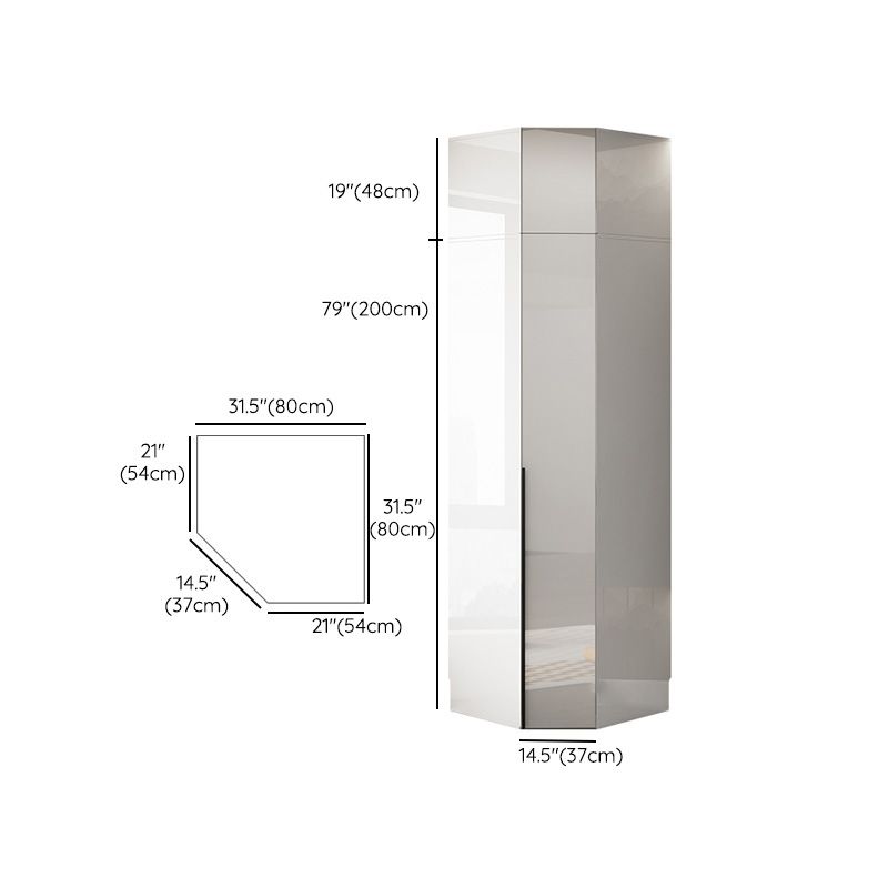 White Colour Wooden Wardrobe Soft Close Drawer Wardrobe Closet for Bedroom