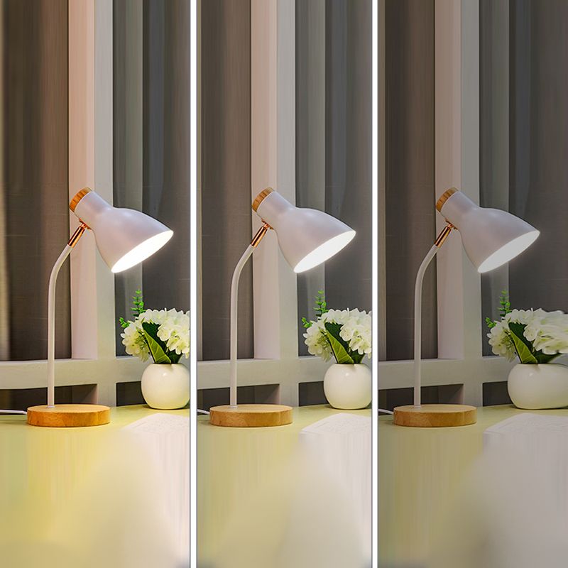 Lampada da tavolo rotonda in stile moderno in stile metallo a 1 luce da tavolo