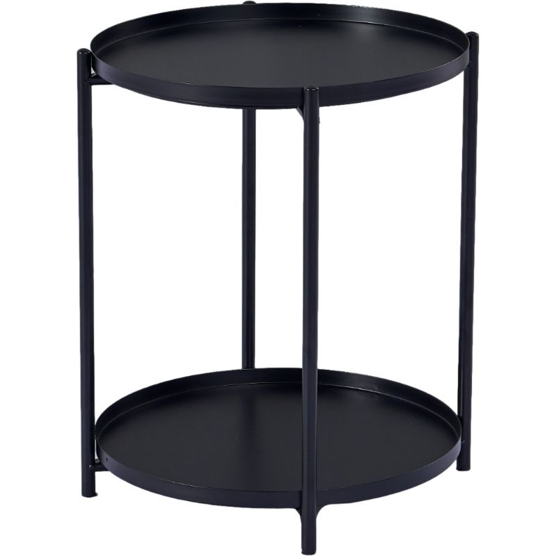 4 Legs Base Design Iron Material Green/white/black/yellow End Table Round Top Side Table