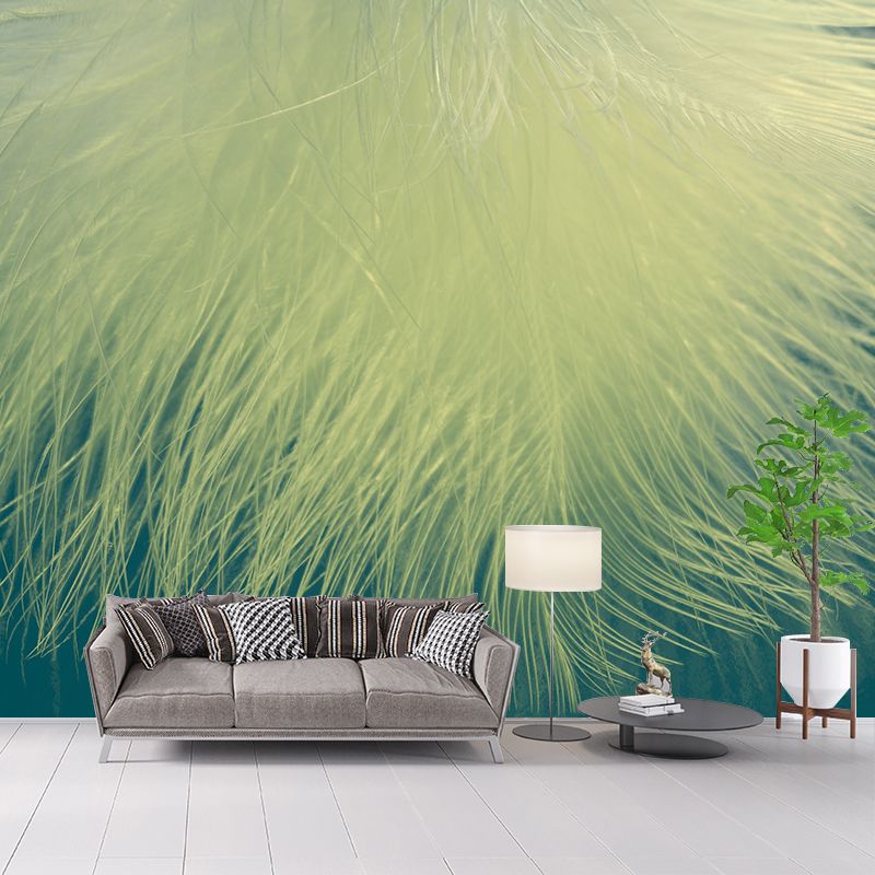 Nordic Style Feather Wall Mural Home Decoration Removable Mural for Living Room