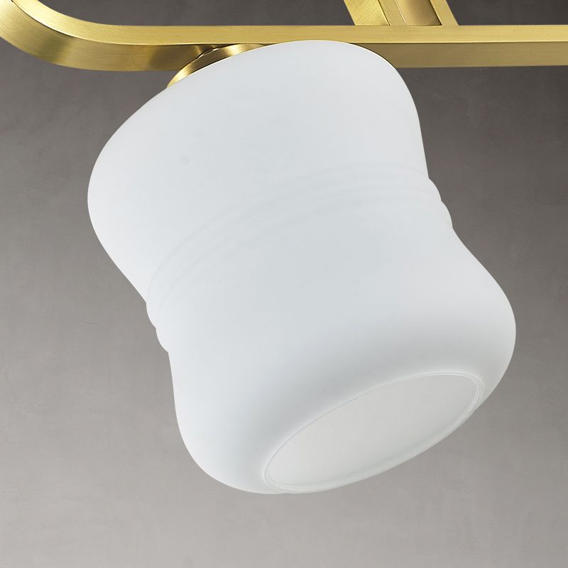 Modern Geometry Island Lighting Fixtures Glass 3 Light Pendant Lighting