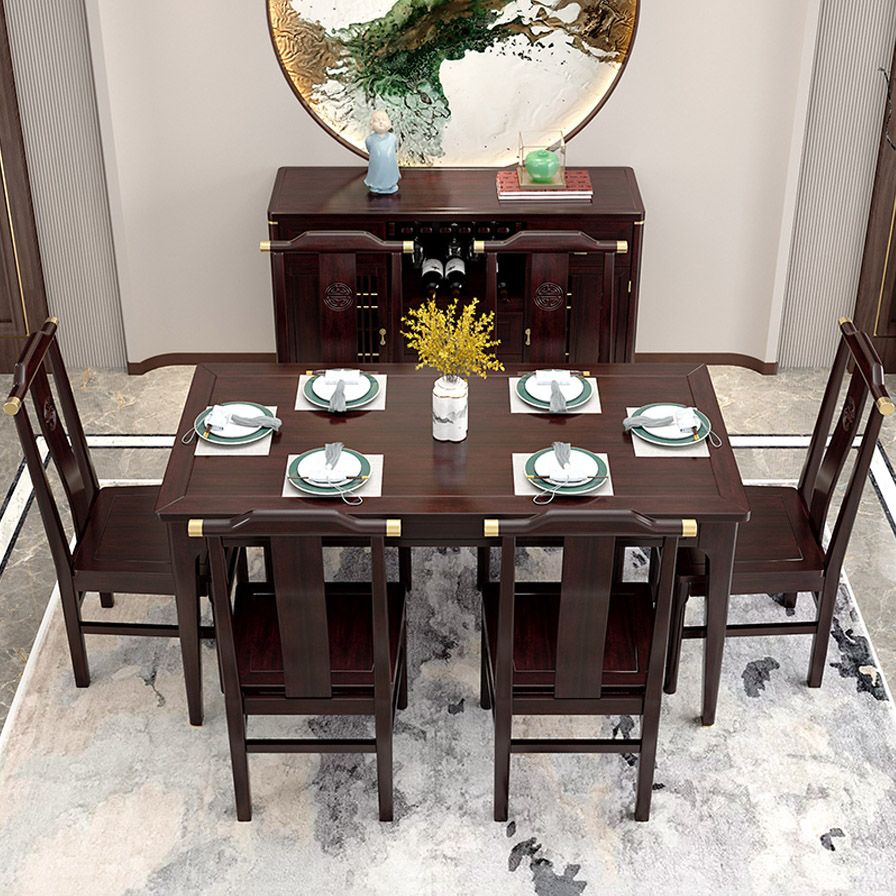 Rectangle Counter Dining Table Traditional Dinner Room Kitchen Table