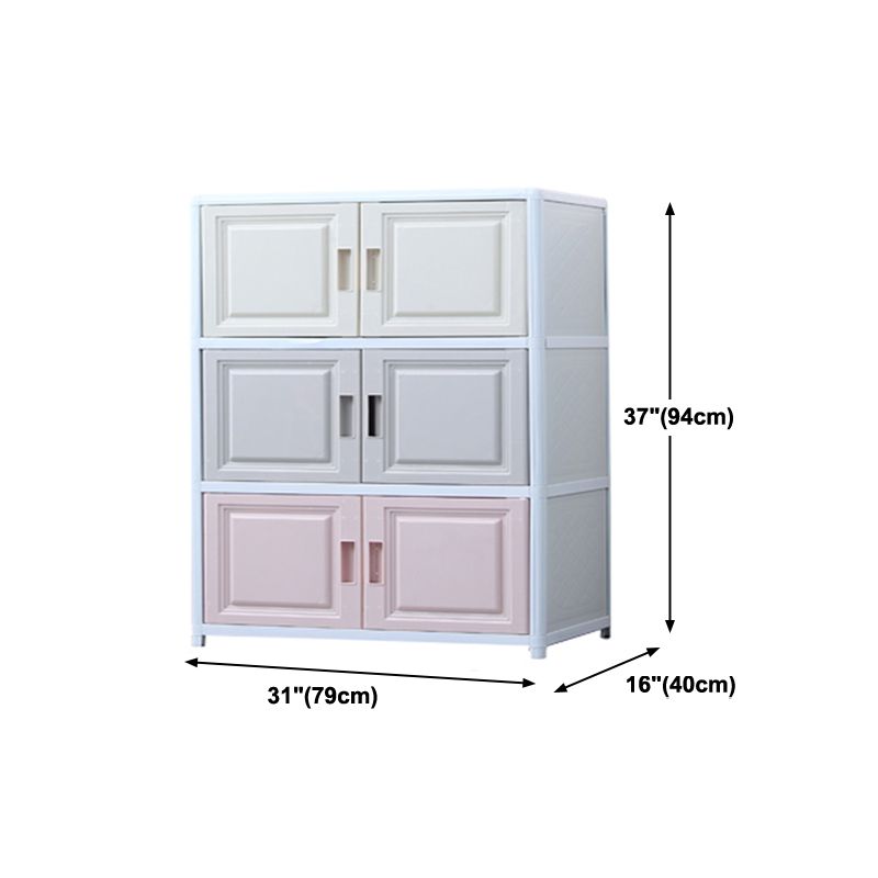 Modern Plastic Cabinets Sideboard Buffet Multicolored Living Room Buffet