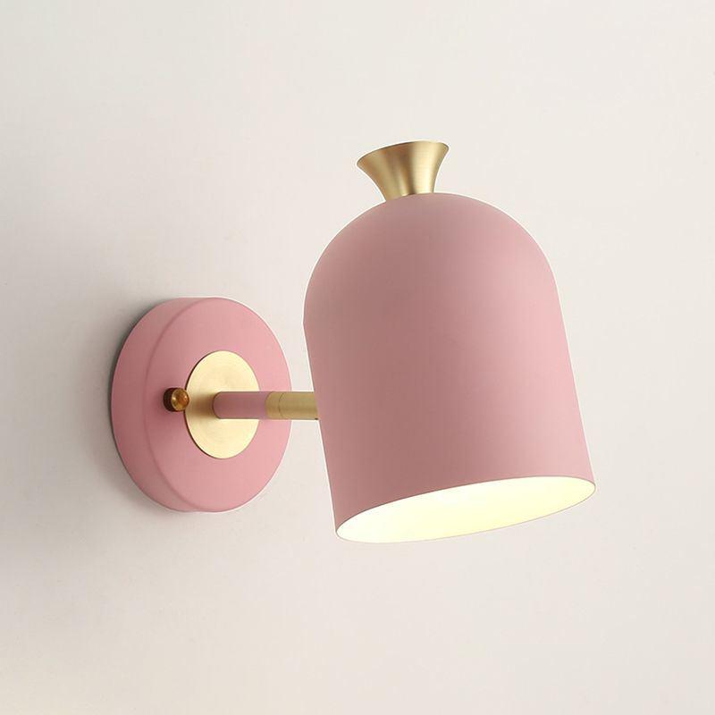 Luci da parete moderna a parete a cupola allungata 1 metallo 1 luci da parete leggera