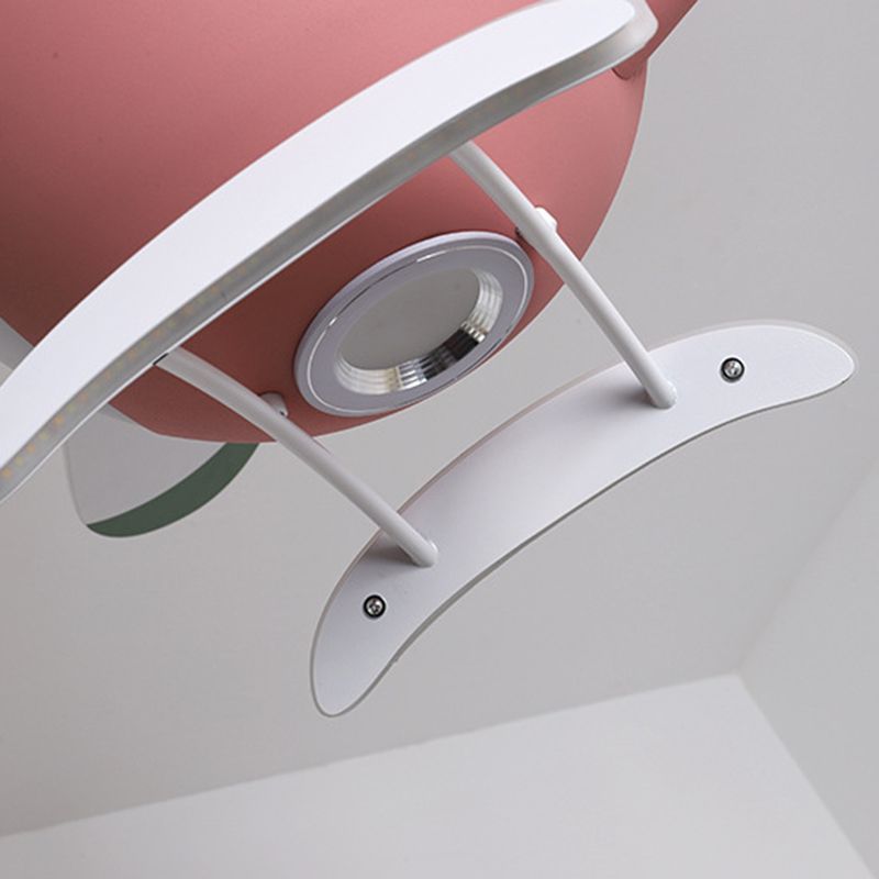 Nordic Ceiling Fan Light Fixture Creative LED Ceiling Lamp for Children's Bedroom