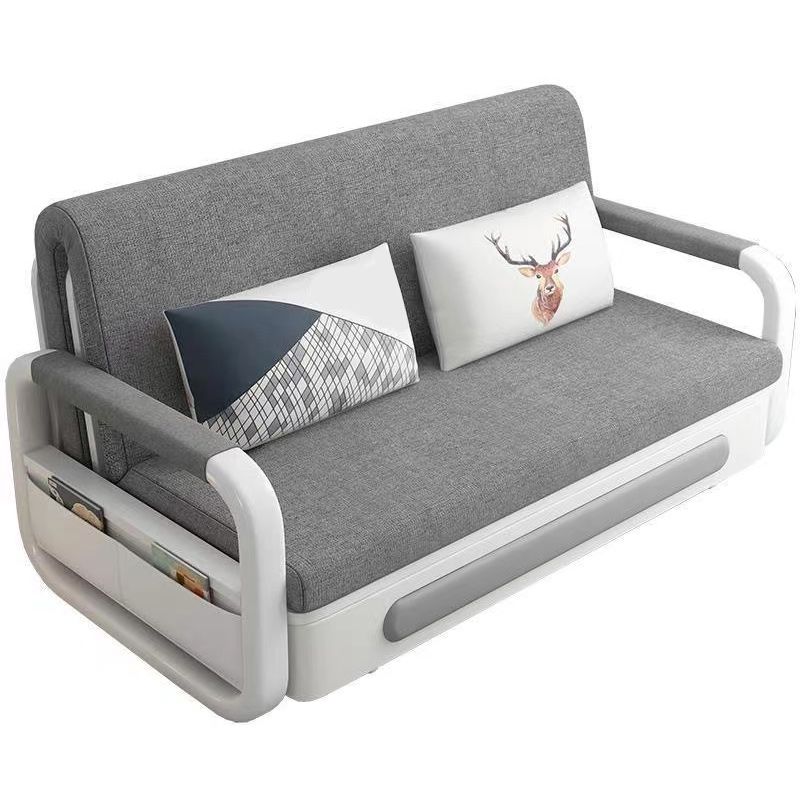 Cushion Back Sofa Futon Pillow Included Round Arms Futon Sofa Bed