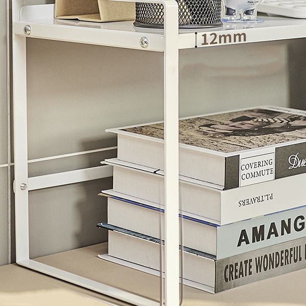 Modern Metal Bookcase, Geometric Bookshelf for Any Room, 8.5" W