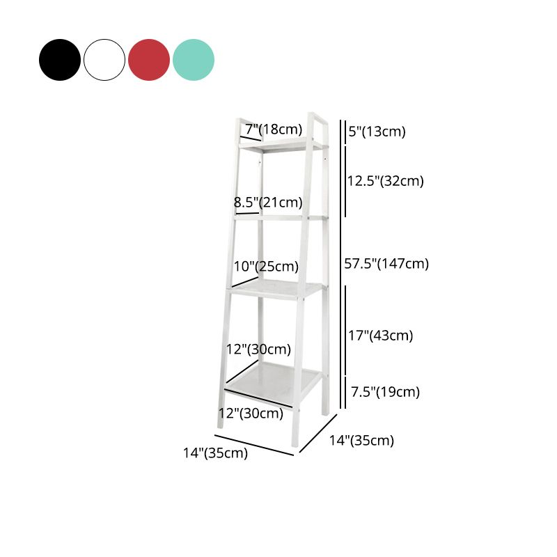 Scandinavian Style Shelf Bookcase Open Back Bookshelf for Home and Office