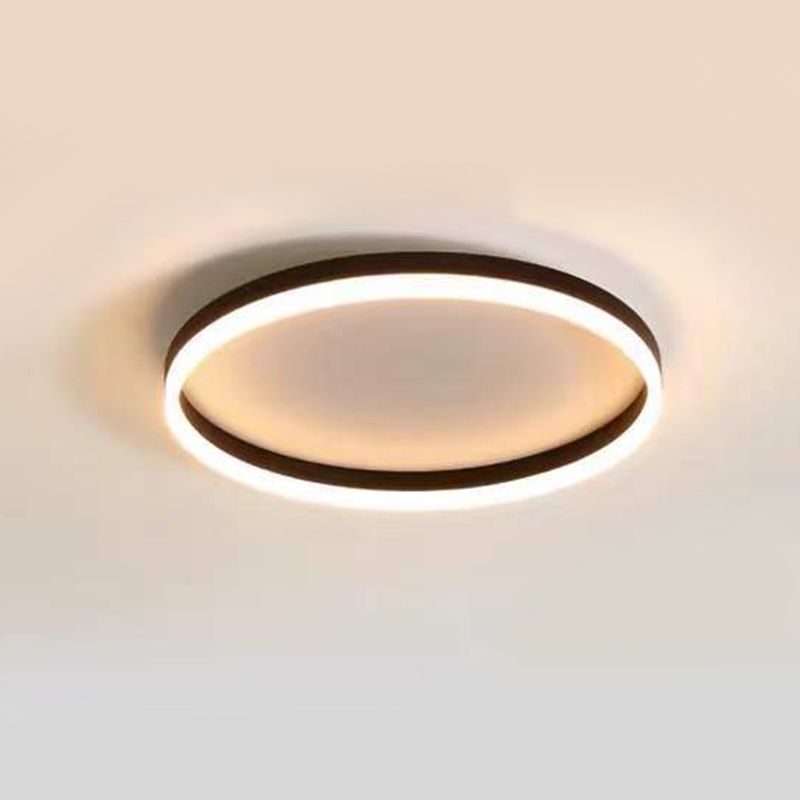 Circolare Flush Mount Massimale Light Metal LED Modern Flush Mount Light per Bedroom
