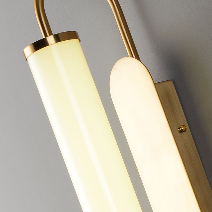 Contemporary Linear Wall Mounted Light Fixture 1-Light Sconce Light for Bathroom