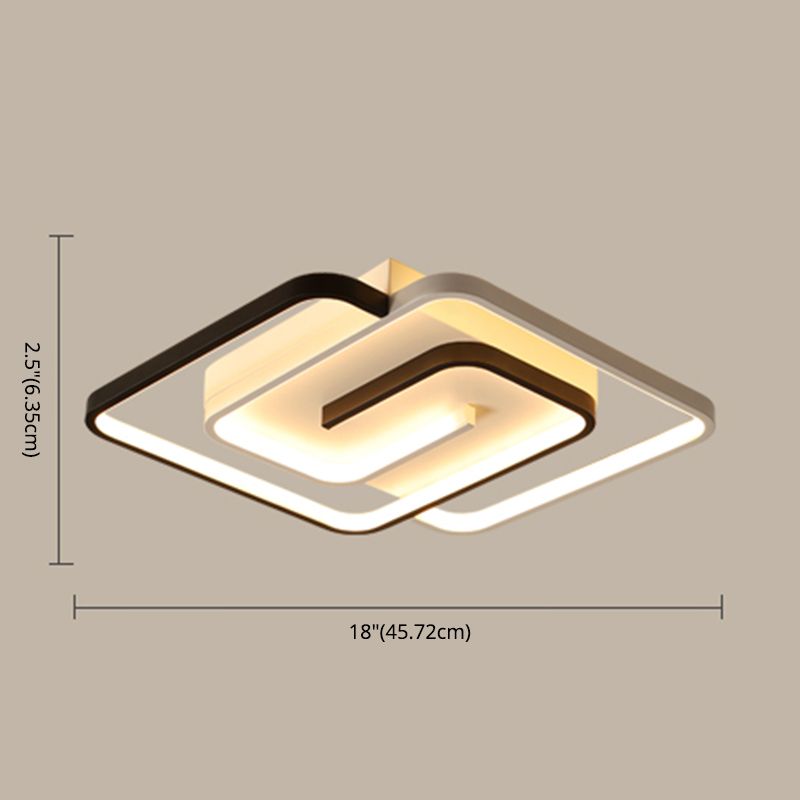 Moderne Semi Flush Mount Light Armatuur Acryl Flush Light Fixtures