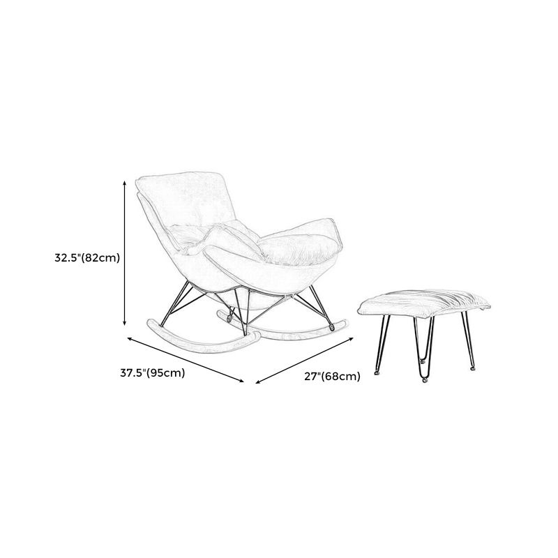 26.77" L x 37.40" W x 32.28" H Faux Leather Lounge Chair with Removable Cushions