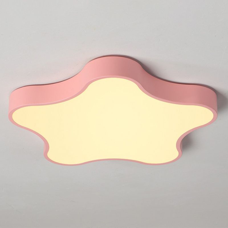 Sternförmige LED-Unterputz-Deckenbeleuchtung für Schlafzimmer in Metallic-Optik, minimalistisch